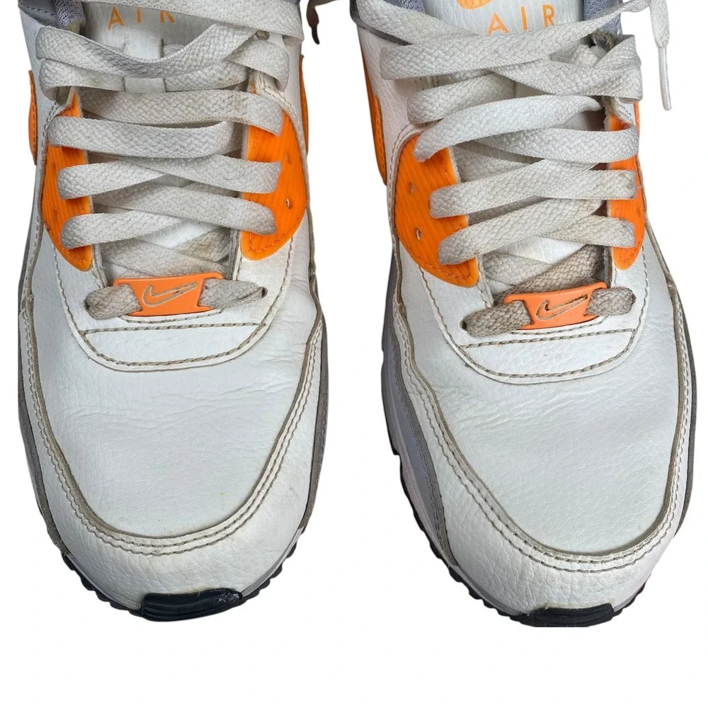 Nike Air Max LTD White‎ Orange Gray Sneakers Mens Size 8.5 Athletic Shoes SU